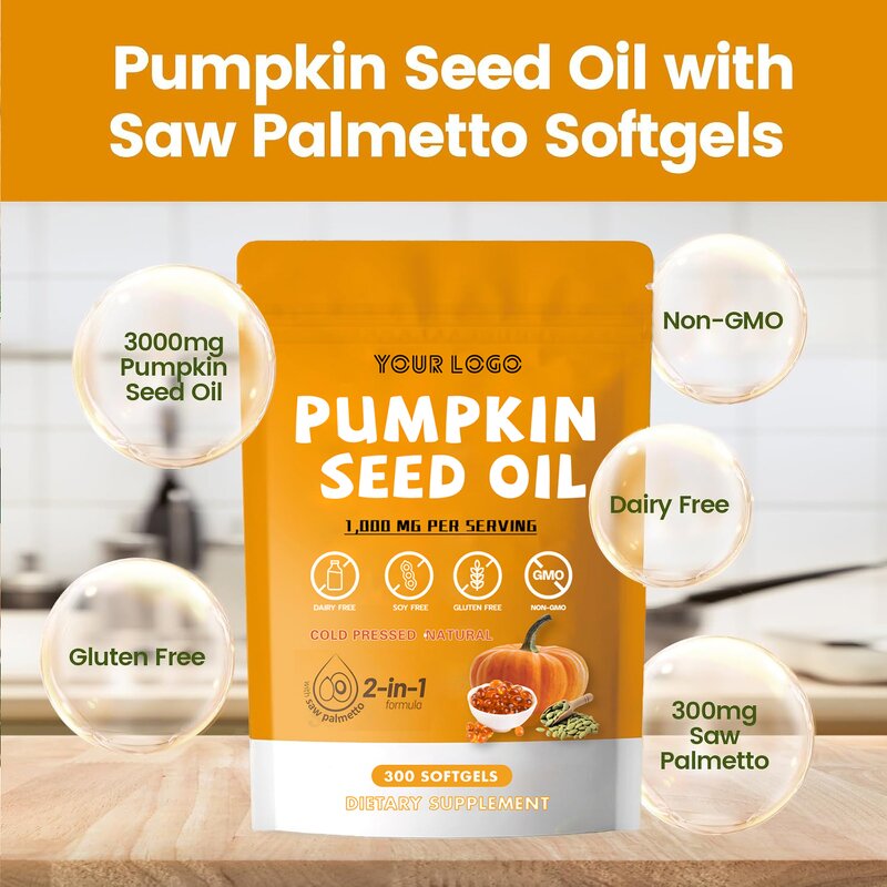 Pumpkin Seed Oil - Manufacturer OEM Halal Hair Growth Softgel Private Label