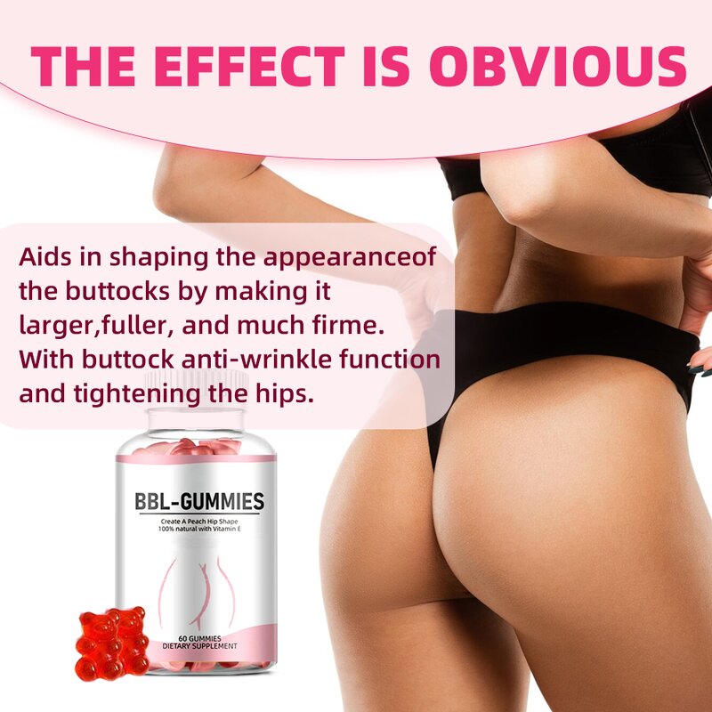 Butt Enhancement Gummy Manufacturer - Custom Logo BBL for Hips Increase