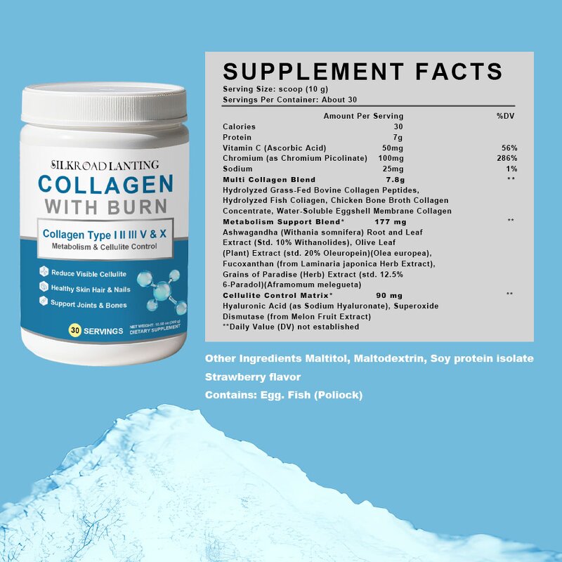 Collagen Peptides Powder Manufacturer - with Vitamin C Biotin for Adults