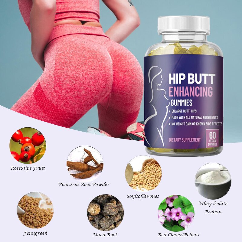 Hip Enhancement Gummies Manufacturer - Private Label Lifting Butt Booster Maca