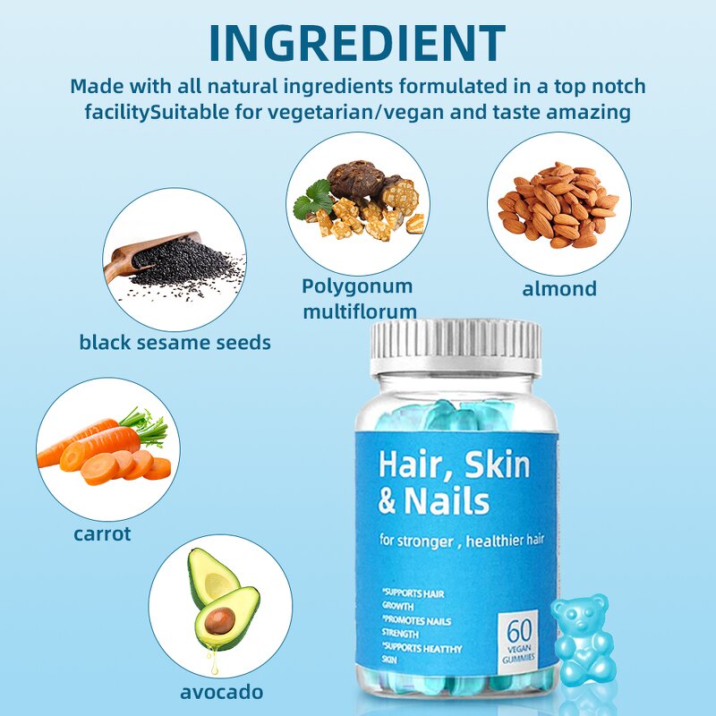 Biotin Gummies Manufacturer - Private Labels 10000mcg Sugar Free for Women