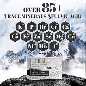 Shilajit Tablets - Manufacturer Premium Himalayan 85+Trace Fulvic Energy