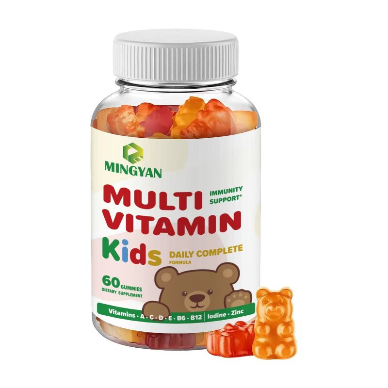 Kids Multivitamin Gummies - Manufacturer OEM/ODM Immune Bone Plant-Based C & D