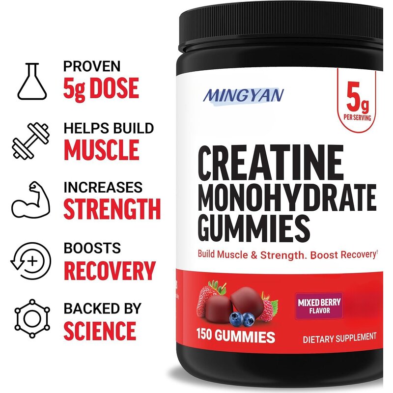 Creatine Gummies - Manufacturer Custom LOGO Monohydrate Muscle Gain Recovery