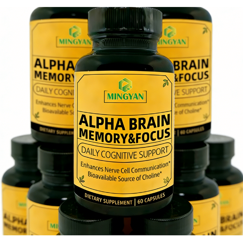 Alpha GPC Capsules - Manufacturer GMP Natural Nootropic Brain Memory Focus Boost