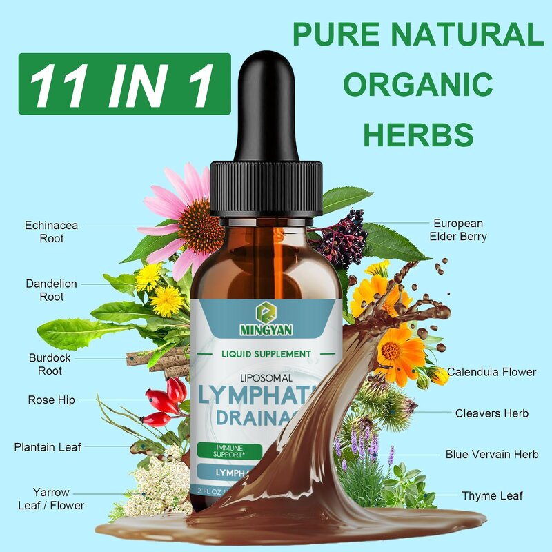 Lymphatic Drainage Drops - Manufacturer Organic Elder Berry Echinacea Immune