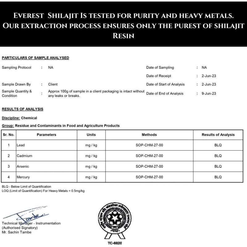 Shilajit Resin - Manufacturer Custom Everest Organic Wild-Harvested 85+Trace
