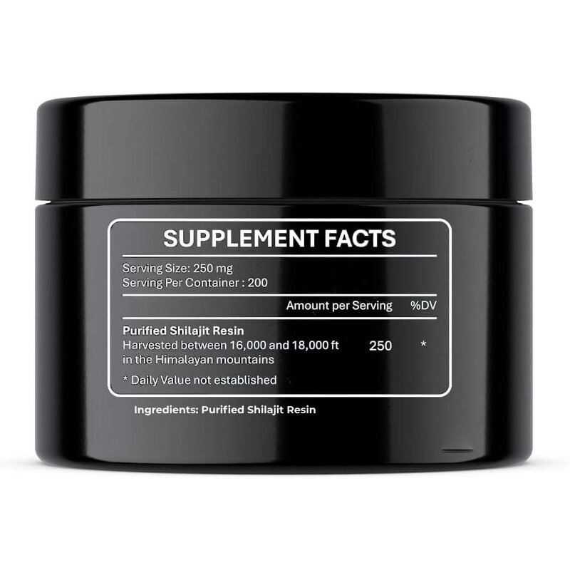 Shilajit Resin - Manufacturer OEM/ODM 600mg 80%Fulvic 85+Trace Cognitive