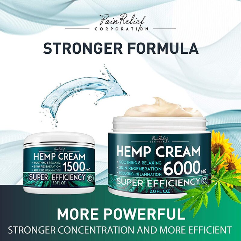 Hemp Cream - Manufacturer Turmeric MSM 1000MG Anti-Inflammatory Joint Muscle