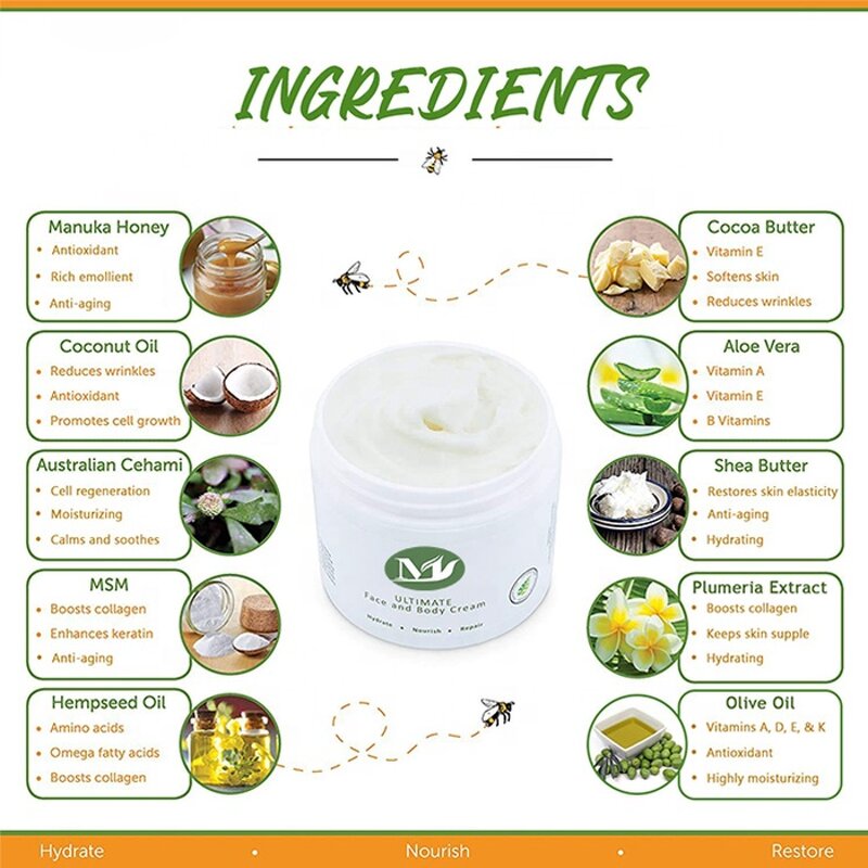 Hot Selling Skin Types Advanced Formula Good Eczema Cream for Babies and Adults