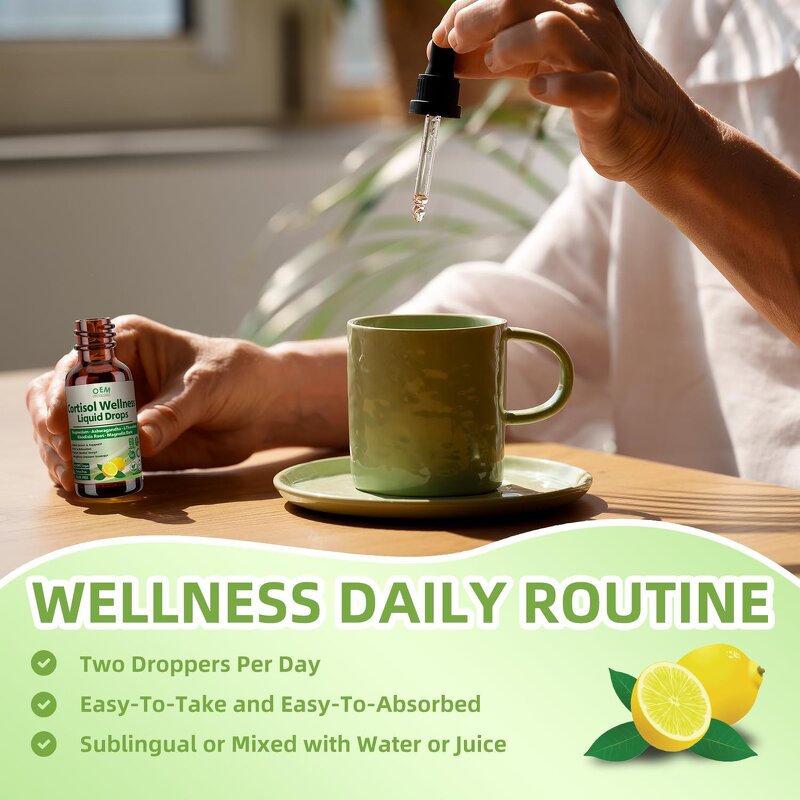 Cortisol Drops - Manufacturer OEM/ODM Magnesium Glycinate Ashwagandha Hormone