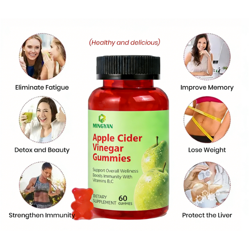 ACV Gummies - Manufacturer ODM OEM Adult B12 Multivitamin Gut Health 60Ct