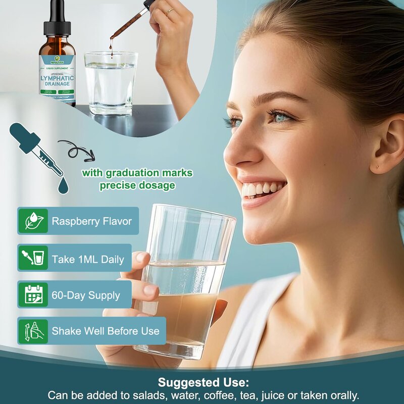 Lymphatic Drainage Drops - Manufacturer Organic Elder Berry Echinacea Immune