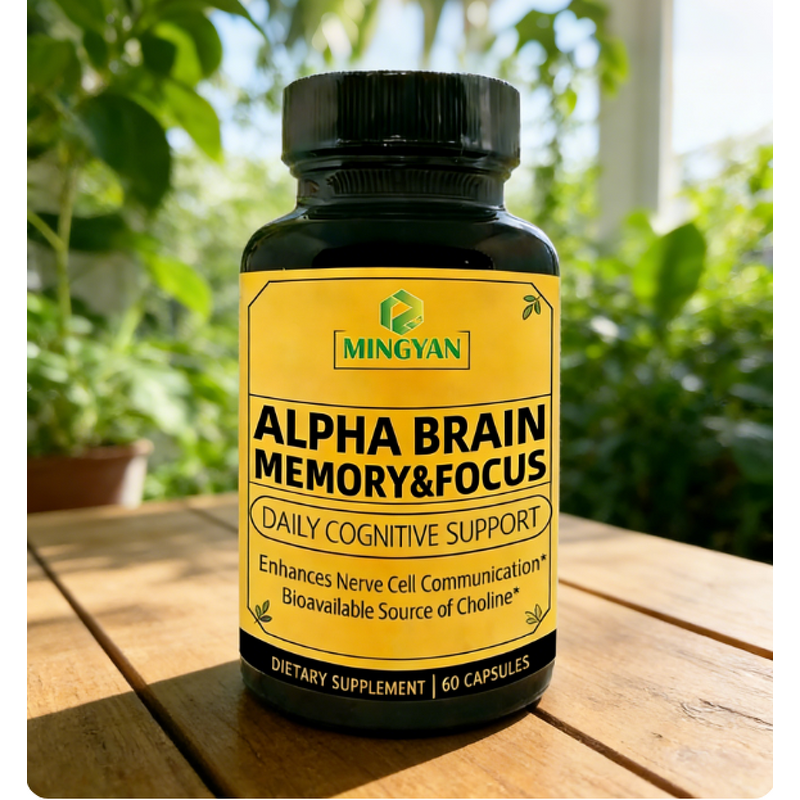 Alpha GPC Capsules - Manufacturer GMP Natural Nootropic Brain Memory Focus Boost