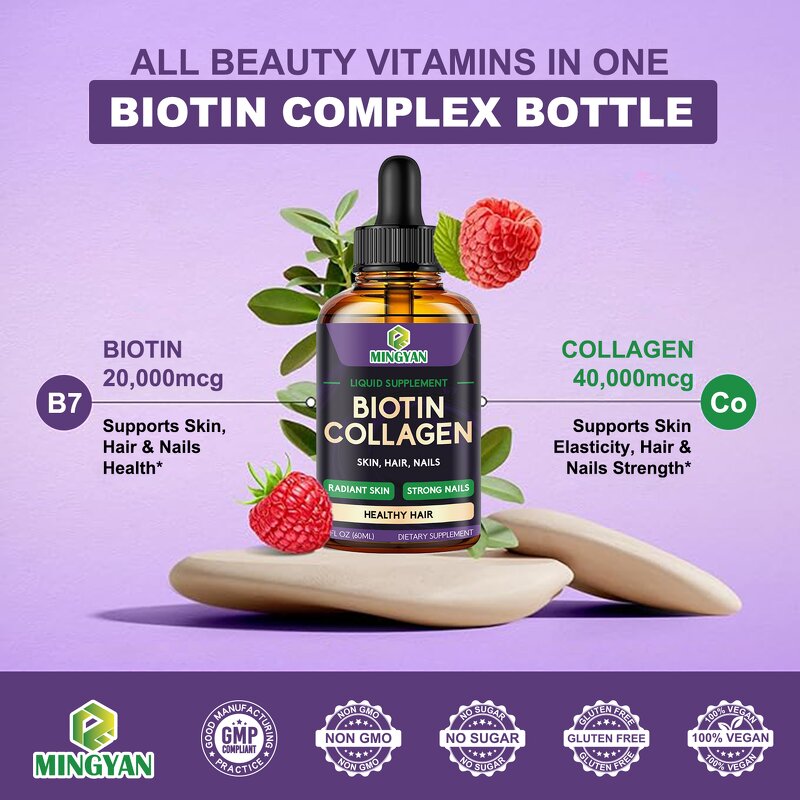 Biotin Collagen Drops - Manufacturer Private Label Hair Growth Nail Strength