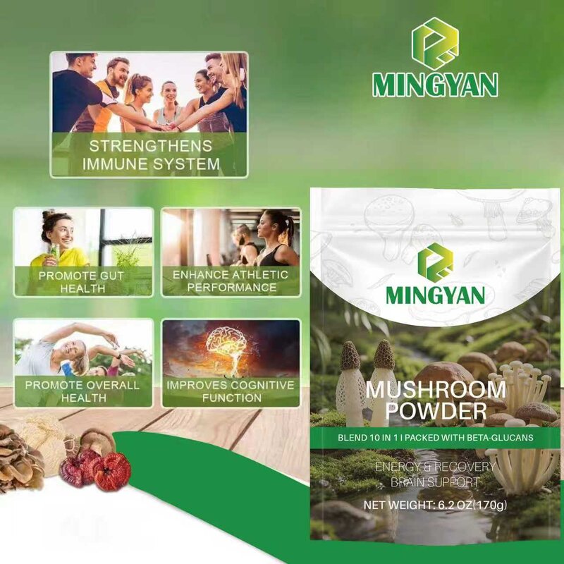 Mushroom Powder - Manufacturer OEM/ODM 10-in-1 Reishi Chaga Immune Brain Energy