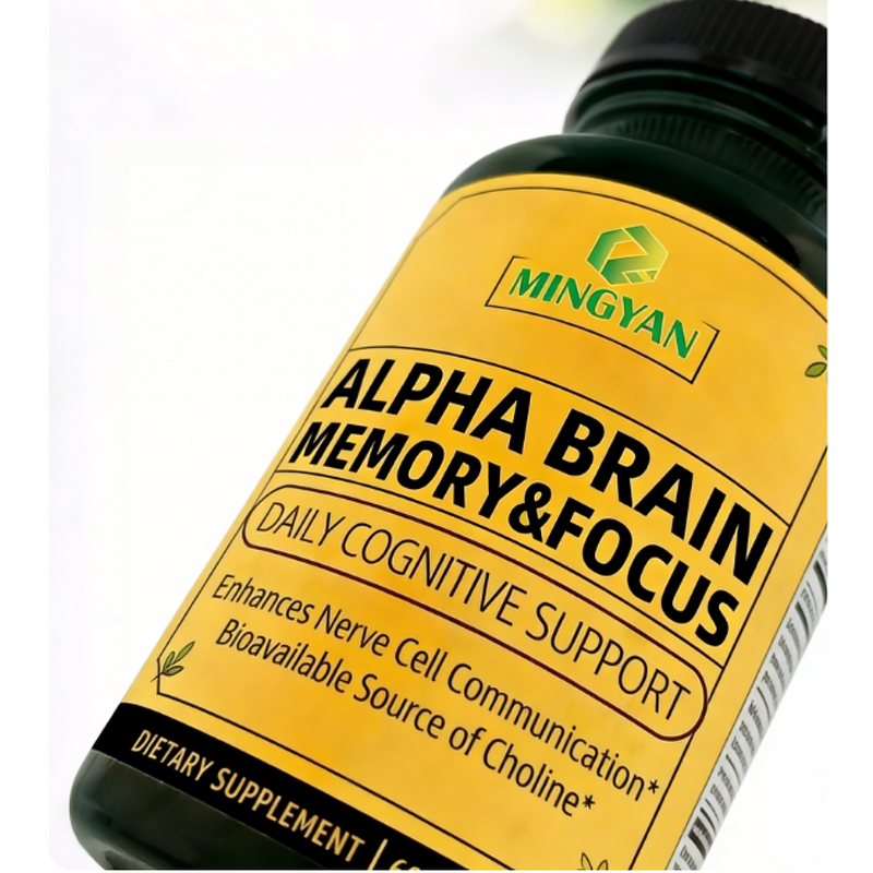 Alpha GPC Capsules - Manufacturer GMP Natural Nootropic Brain Memory Focus Boost