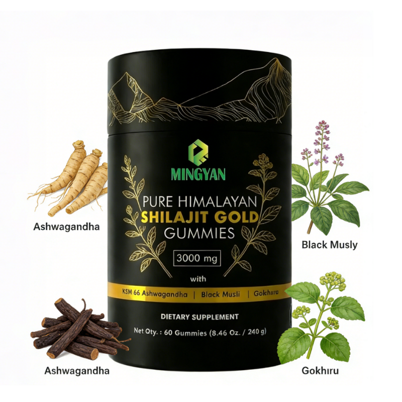 Shilajit Gold Gummies - Manufacturer 3000mg KSM-66 Ashwagandha Energy Immunity