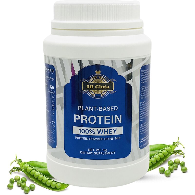 5D Gluta Protein Powder - Manufacturer 100% Whey Plant-Based Vegan Pea Gluten Free