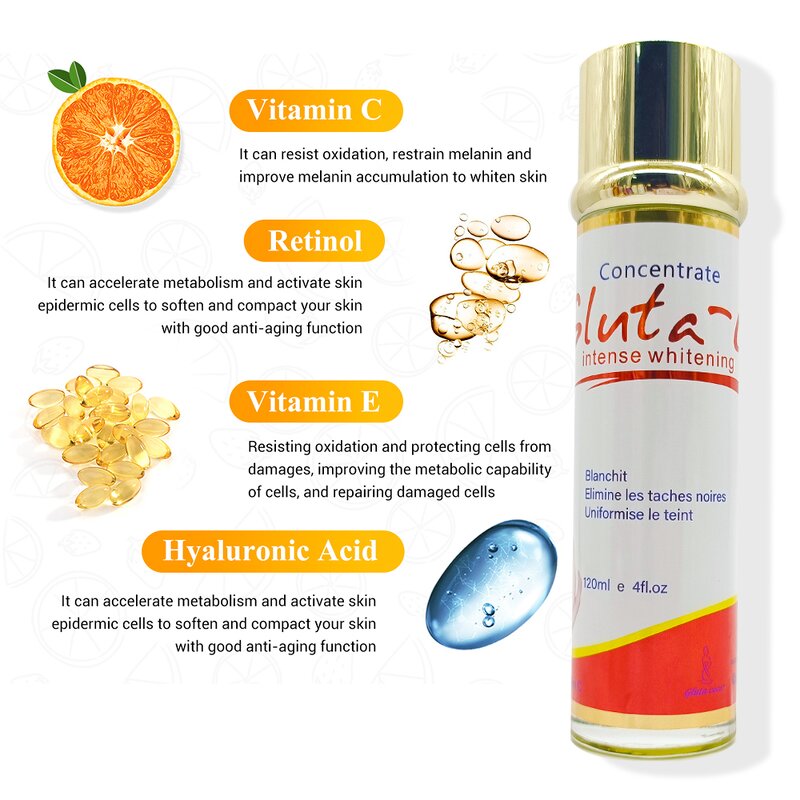 Gluta-C Serum - Manufacturer Concentrate Intense Whitening Eliminate Black Stains