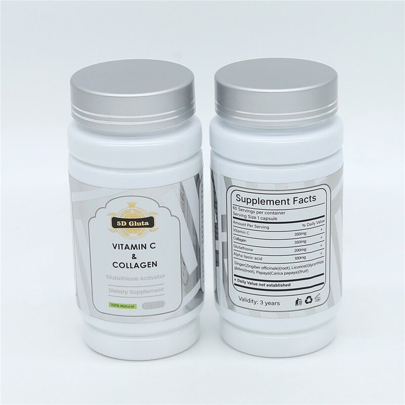 5D Gluta Pills - Manufacturer Vitamin C Gluthatione Collagen Skin Whitening Capsules