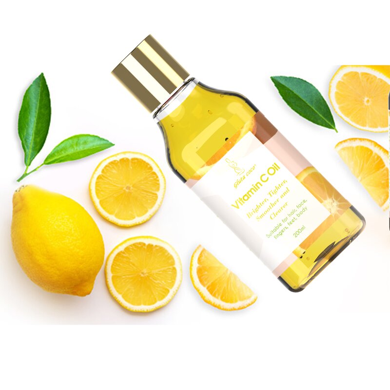 5D Gluta Vitamin C Oil - Manufacturer Brighter Tighter Smoother Clear Organic 200 ml