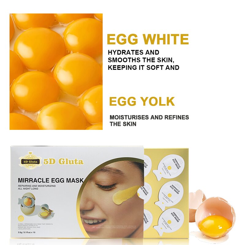 Egg Face Mask - Manufacturer Your Logo Remove Blemish Deeply Nourish OEM Skin Care