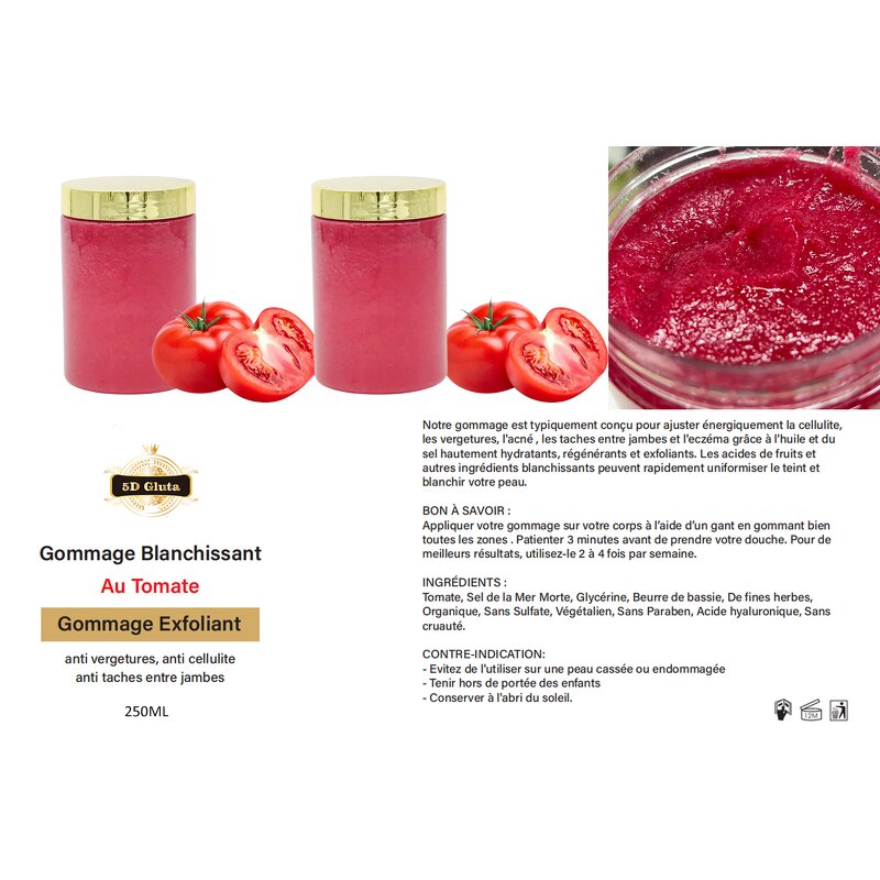 Tomato Scrub - Manufacturer OEM Body Polish Exfoliating Whitening Remove Dead Skin