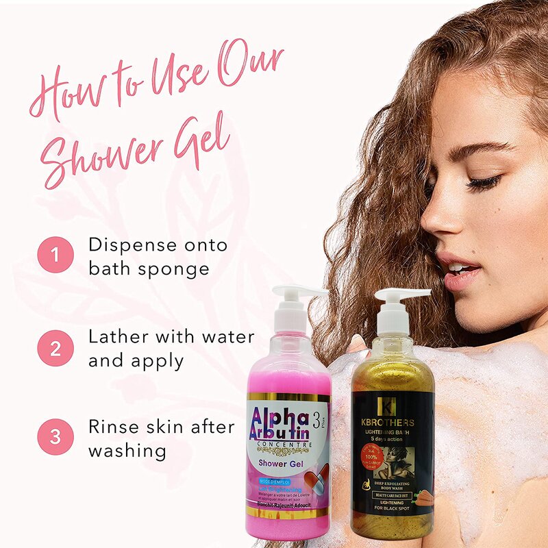 Kbrothers Shower Gel - Manufacturer 5D 5 Days Lightening Deep Exfloliating Black Spots