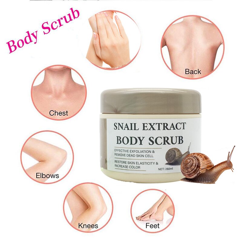 Snail Body Scrub - Manufacturer Whitening Reduce Cellulite Eczema Dark Spot