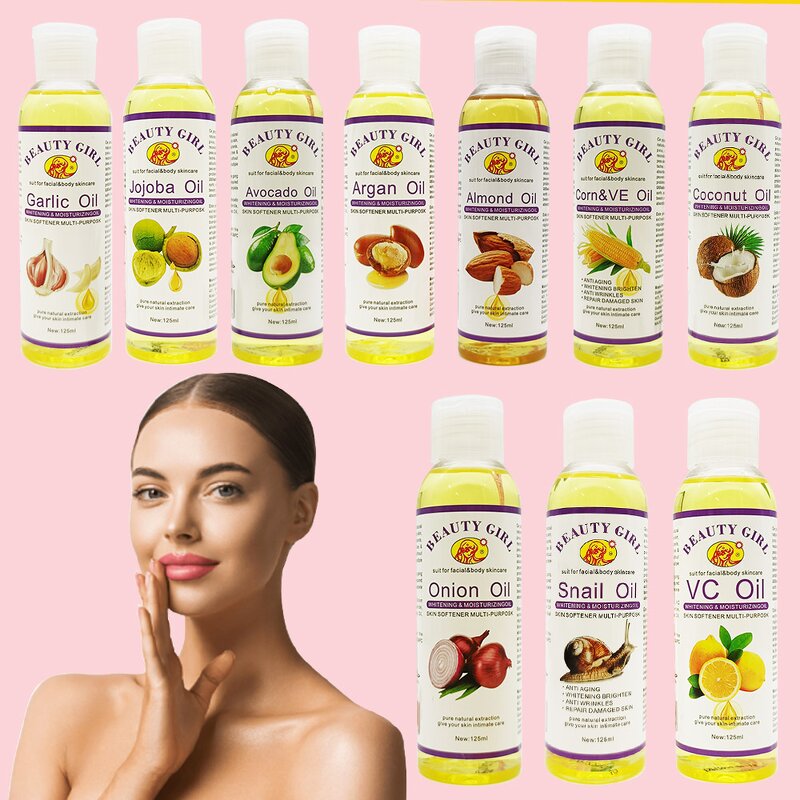 Body Oil Set - Manufacturer Ten Kinds Moisturize Whitening Mineral Oil 125ML Black Skin