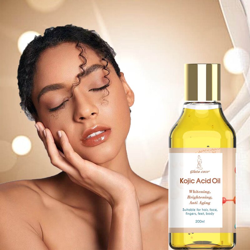 5D Gluta Kojic Oil - Manufacturer Whitening Brightening Anti Aging Organic 200 ml
