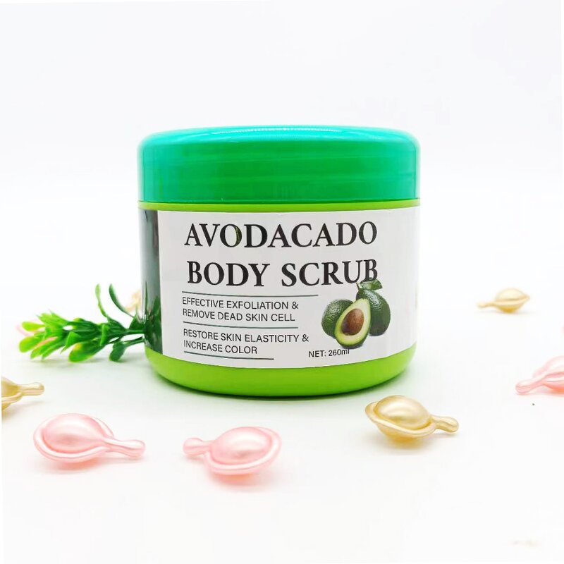 5D Gluta Avocado Scrub - Manufacturer Exfoliation Remove Dead Skin Lighten Elasticity