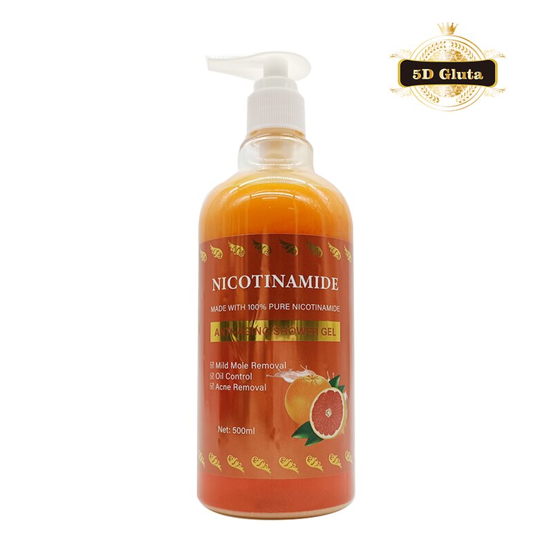 5D Gluta Shower Gel - Manufacturer Nicotinamide 100% Pure Whitening Anti Wrickles