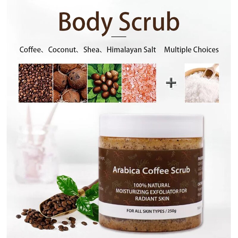 Arabica Coffee Scrub - Manufacturer 100% Natural Moisturizing Exfoliator 250g