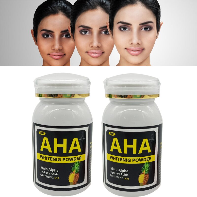 AHA Whitening Powder - Manufacturer Eliminating Wrinkles 100g for Black Skin