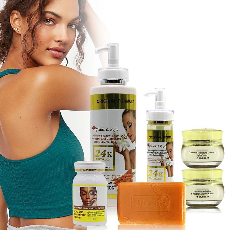 24k Gold Skin Set - Manufacturer Anti Aging Wrinkles Ladies Skincare Black Women