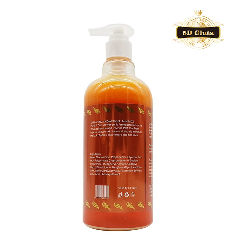 5D Gluta Shower Gel - Manufacturer Nicotinamide 100% Pure Whitening Anti Wrickles