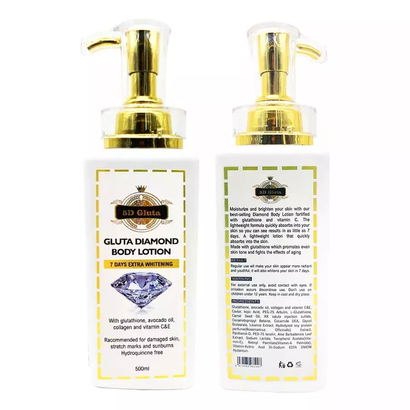 5D Gluta Body Lotion - Manufacturer 7 Days Extra Whitening Black Skin Wholesale