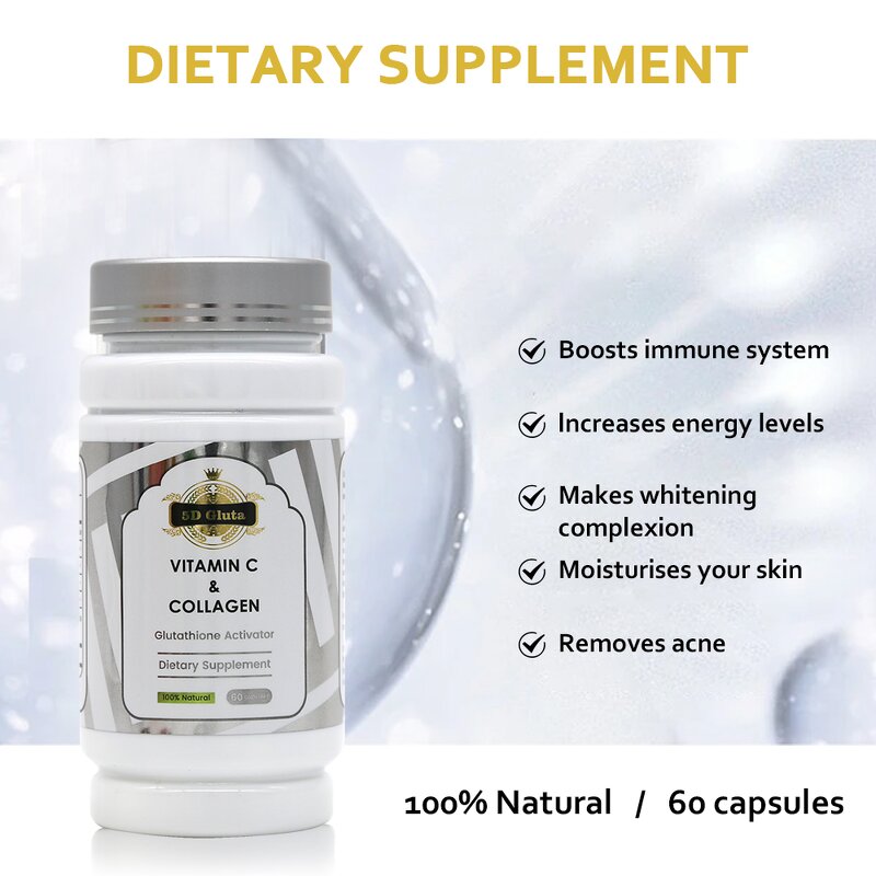 5D Gluta Capsules - Manufacturer Glutathione Vitamin C Collagen Skin Whitening