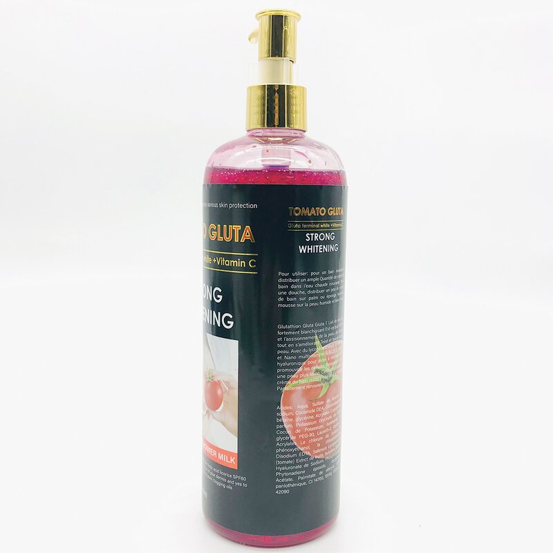 Tomato Gluta Shower Gel - Manufacturer 500ml Vitamin C SPF60 Remove Dead Skin