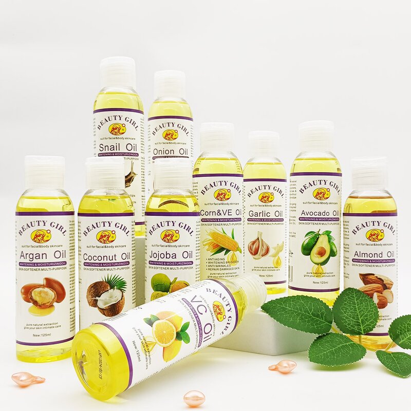 Body Oil Set - Manufacturer Ten Kinds Moisturize Whitening Mineral Oil 125ML Black Skin