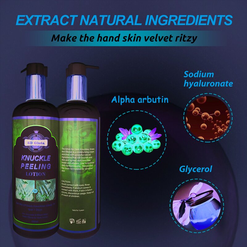 Knuckle Peeling Lotion - Manufacturer Miracle Whitening Elbow Knee Half Cast 500ml