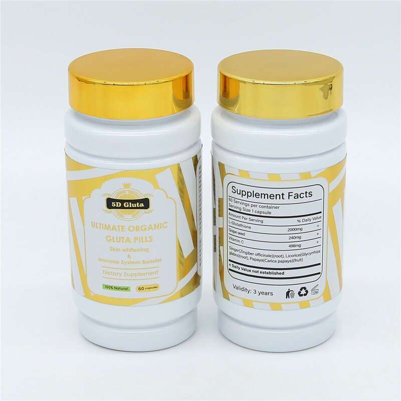 5D Gluta Pills - Manufacturer Vitamin C Gluthatione Collagen Skin Whitening Capsules