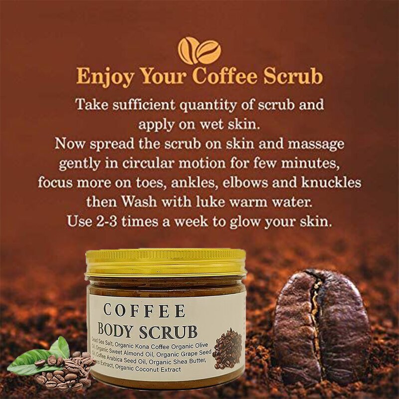 5D Gluta Coffee Scrub - Manufacturer Whitening Reduce Cellulite Eczema Dark Spot