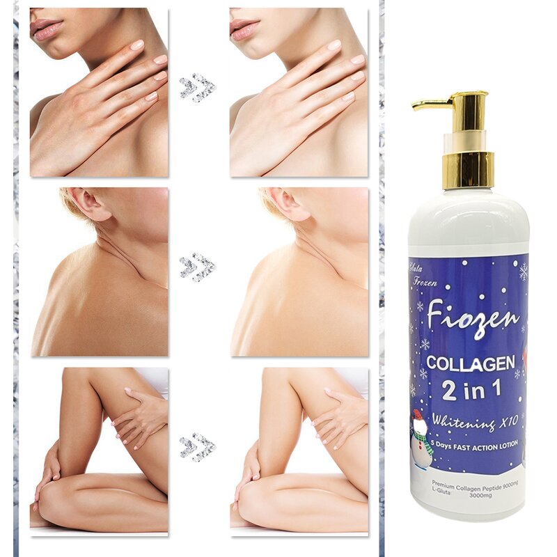 5D Gluta Lotion - Manufacturer Frozen Collagen 2 in 1 Whitening Anti Tach Anti Wrinkle