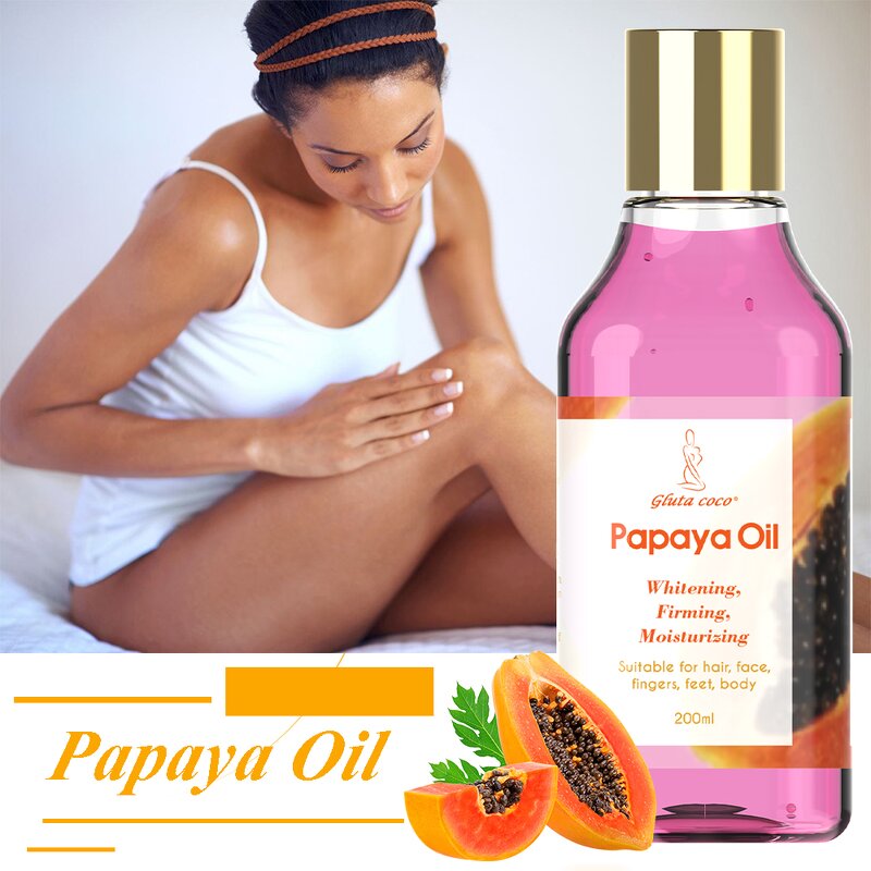 Papaya Body Oil - Manufacturer Organic Revitalizer Moisturizer Anti-wrinkle 200 ml