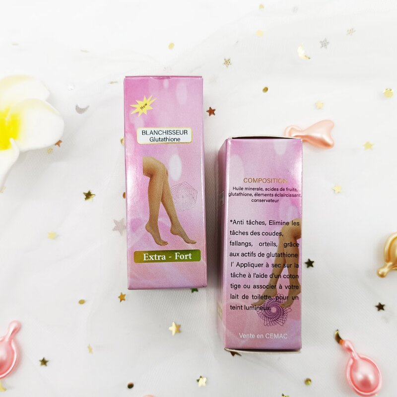 Gluta Serum - Manufacturer Super Strong Natural Whitening Fruit Acids 20ML Black Skin