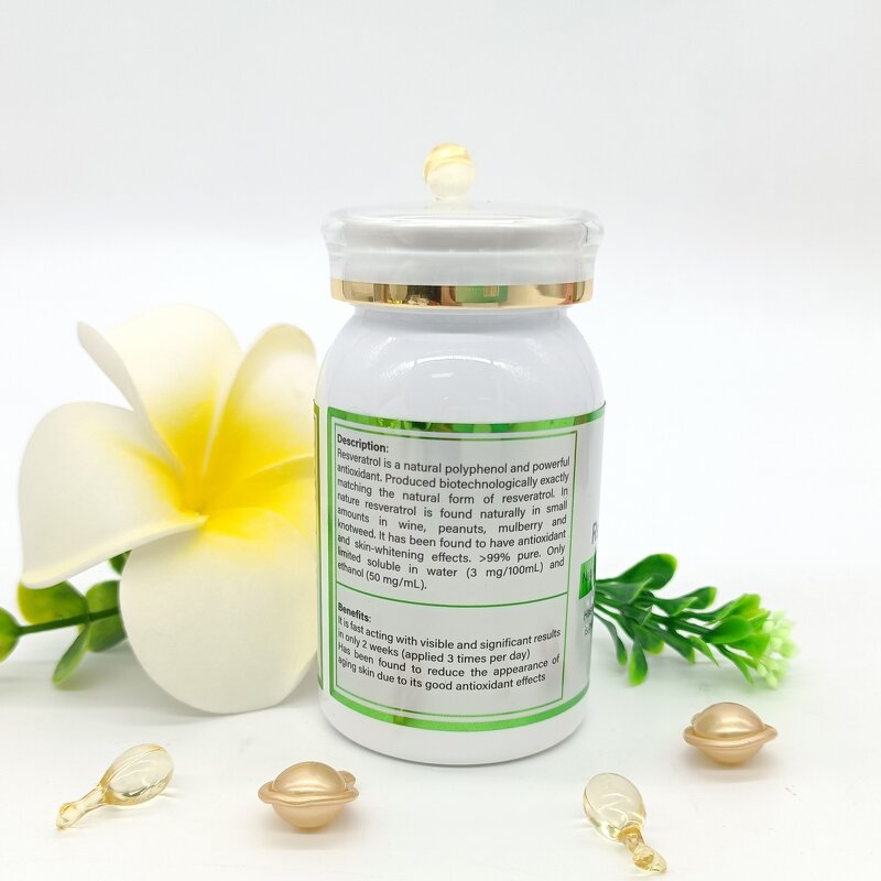 Resveratrol Powder - Manufacturer Skin-Whitening Antioxidant Agent 2 Weeks Effect