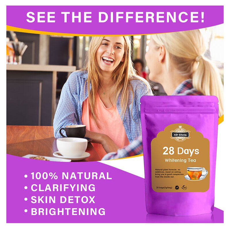 Skin Brightening Tea - Manufacturer Organic 28 Days Fading Black Spots Super Glow